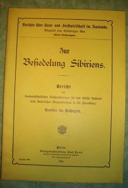 Auhagen, Besiedelung Sibiriens