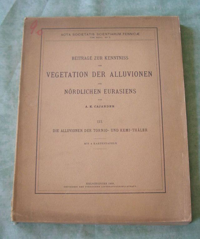 Cajander, Vegetation d. Alluvionen