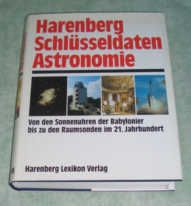 Harenberg, Schlüsseldaten Astronomie