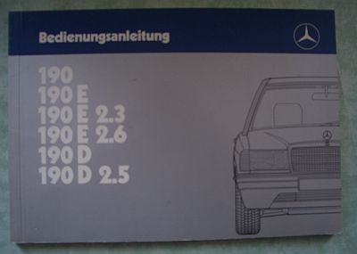 Bedienungsanleitung Mercedes 190