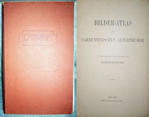 Kubitschek, Bilder-Atlas Carnuntinische Alterümer