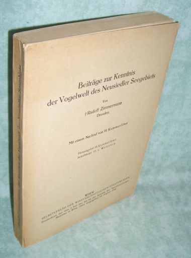 Zimmermann, Beiträge ... Vogelwelt Neusiedler Seegebiet