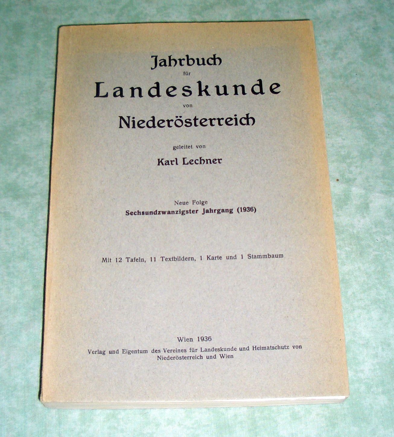 JB Landeskunde NÖ 1936